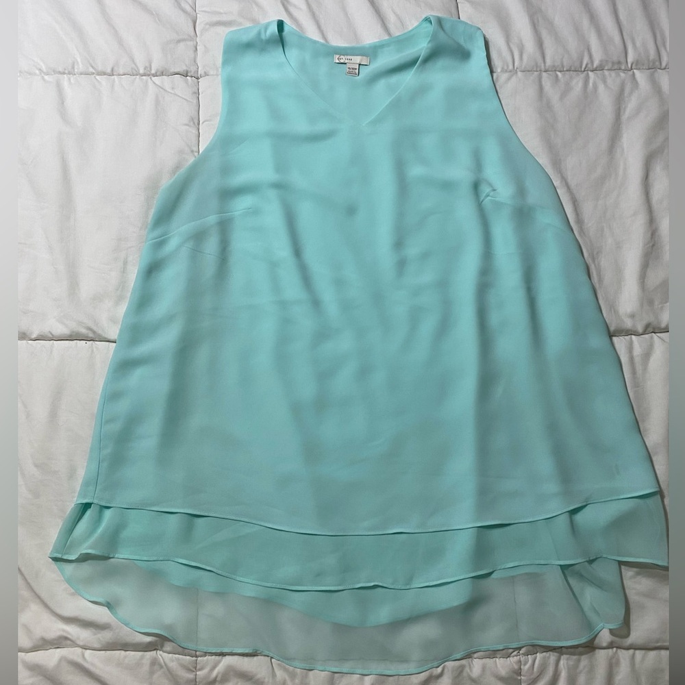 Cato Sleeveless Aqua Tunic